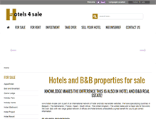 Tablet Screenshot of hotels-4-sale.com